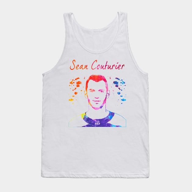 Sean Couturier Tank Top by Moreno Art